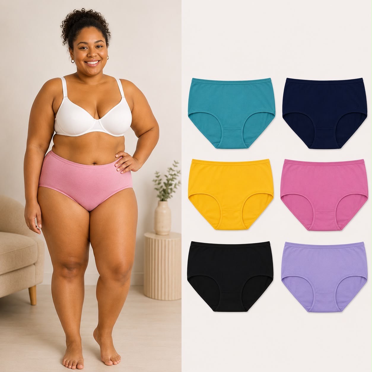 Slip grande taille en Pack de 12  coton – Confort absolu jusqu’au 5XL — photo 1