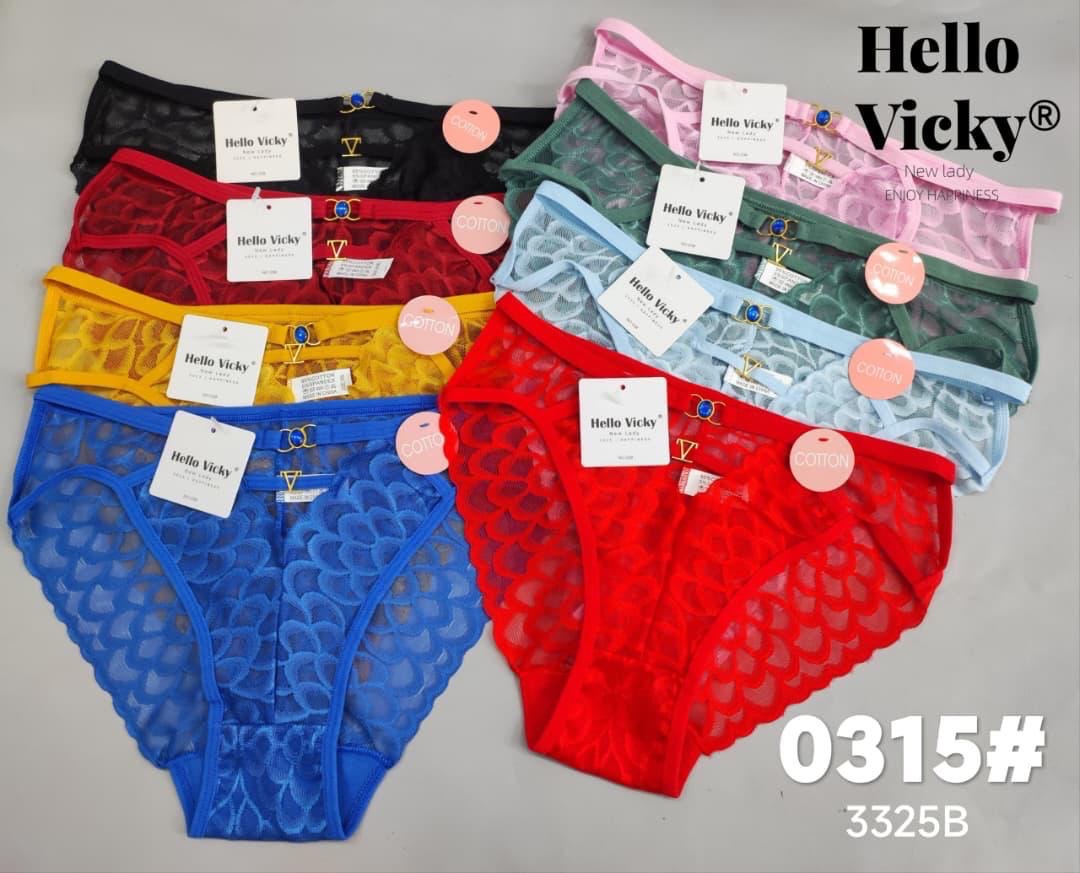 Pack de 12 Slip en dentelle hello Vicky élégance et confort — photo 2