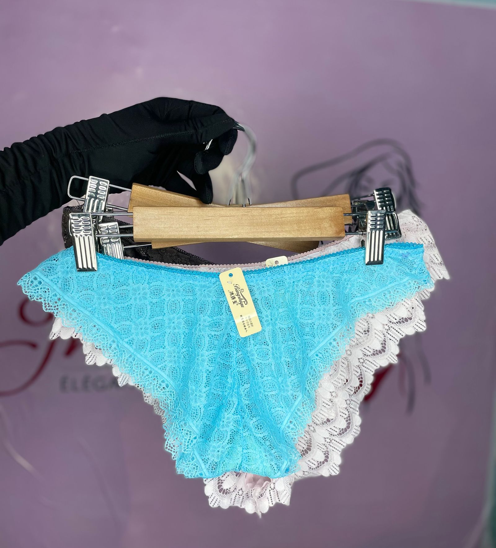 Culotte en dentelle rose — photo 3