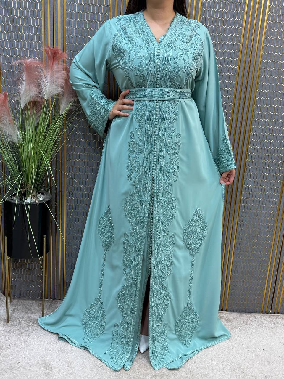 Caftan marocain 2 pièces – Perlé à la main — photo 2