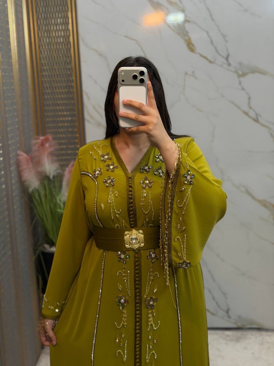 Caftan en crêpe léger