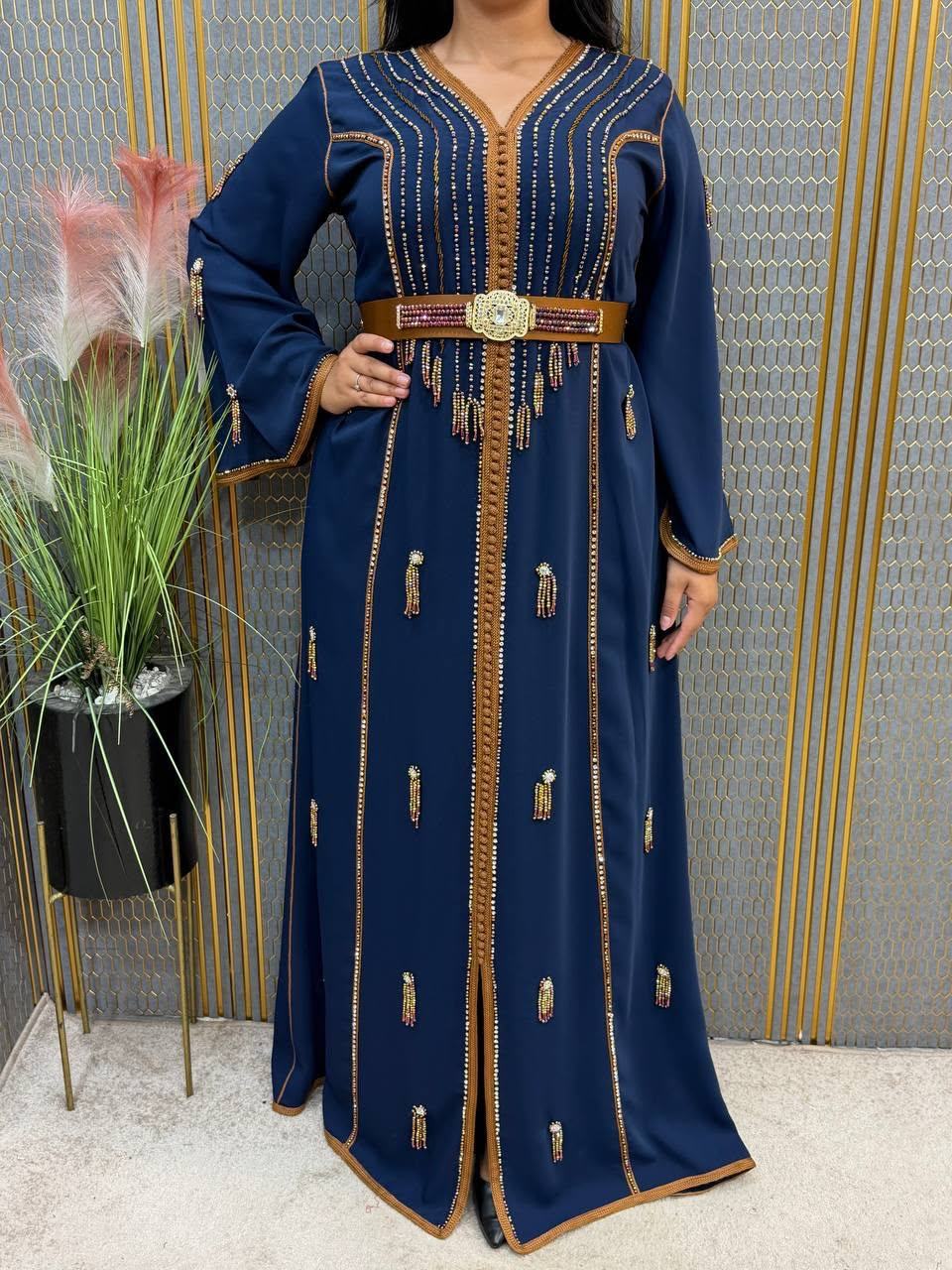 Caftan en crêpe léger — photo 8