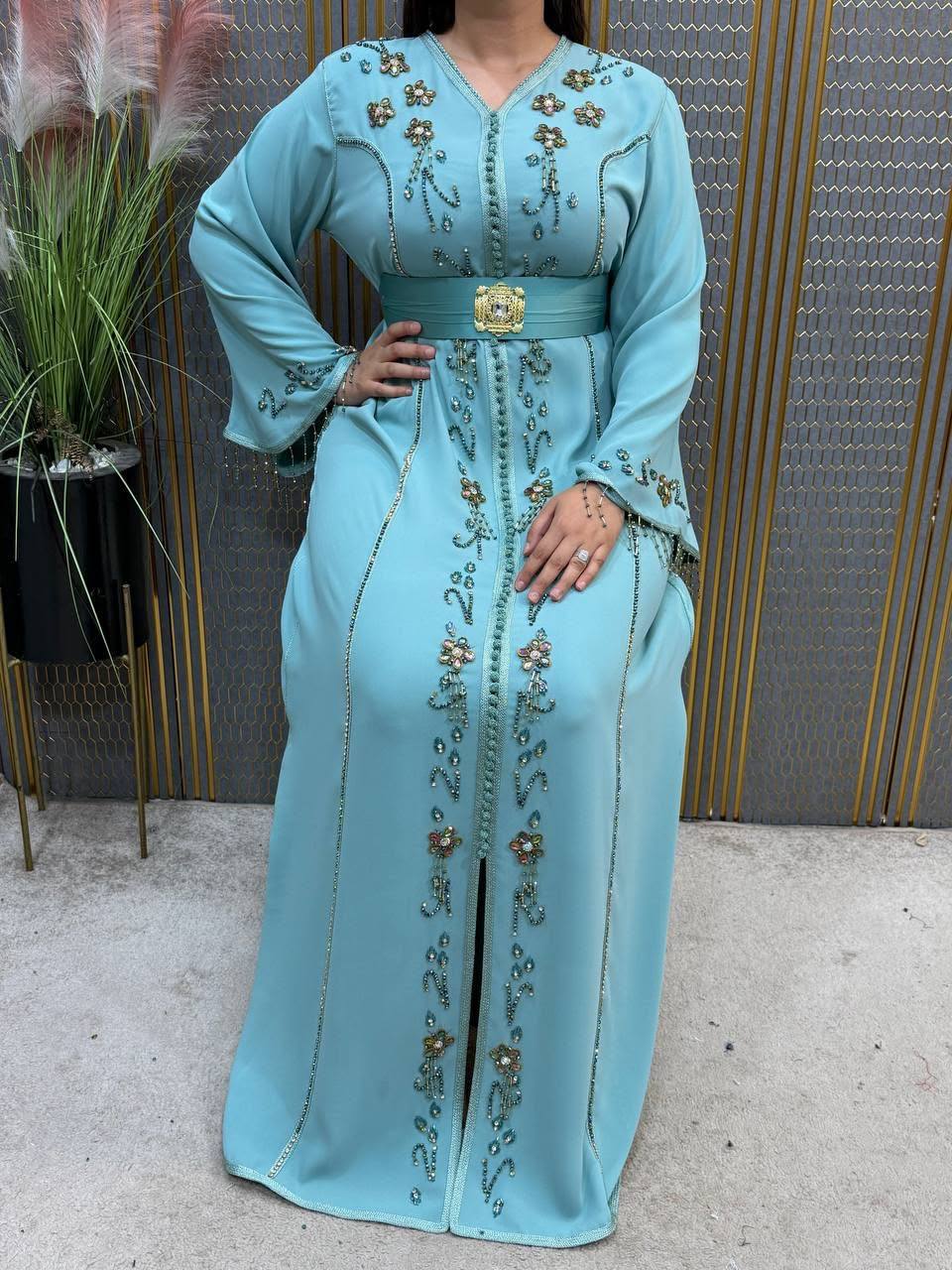 Caftan en crêpe léger — photo 9
