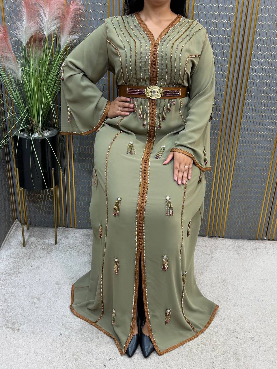 Caftan en crêpe léger — photo 2