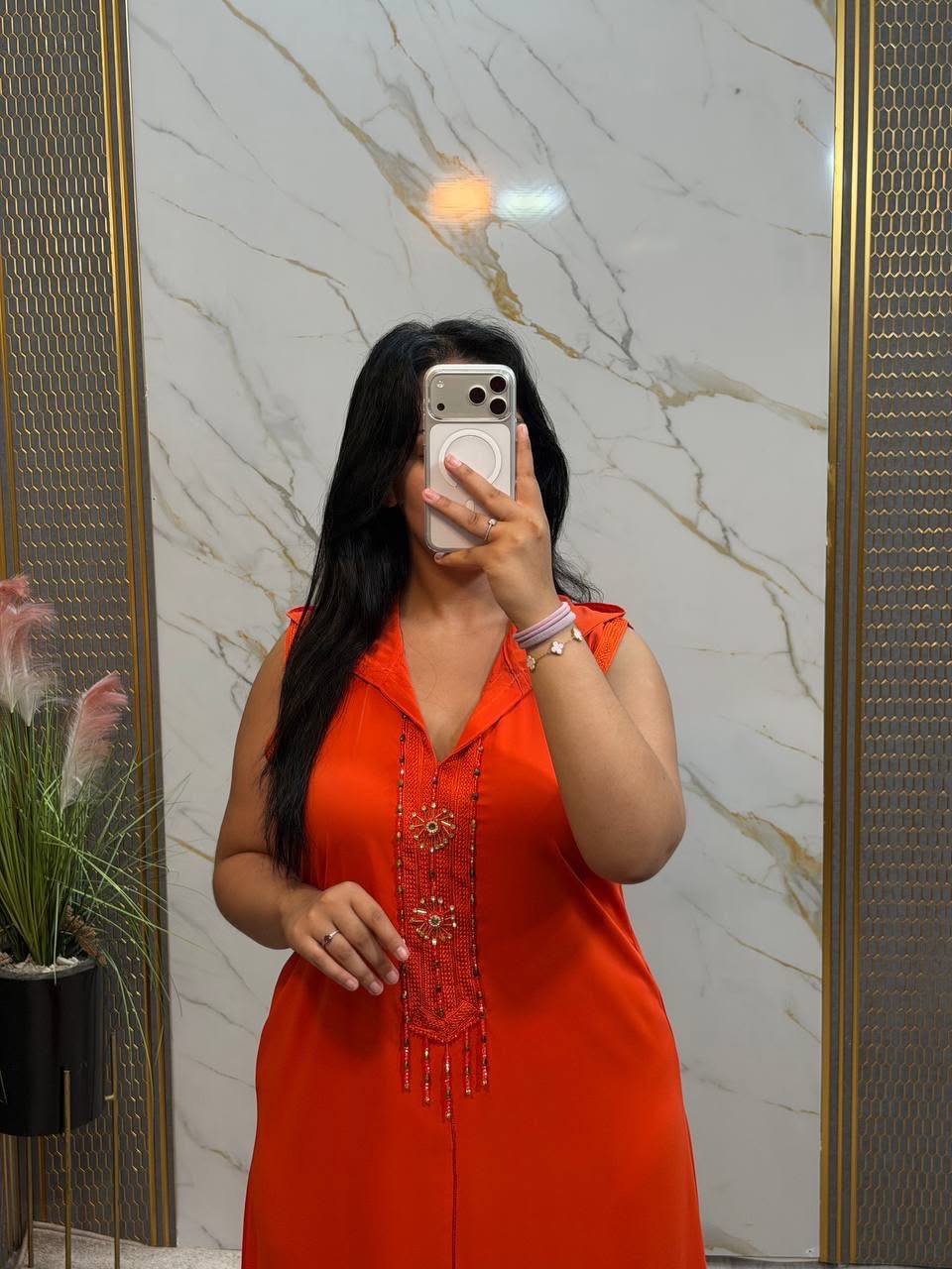 Robe longue col marin