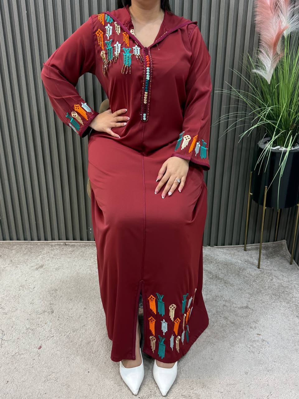 Robe longue brodée — photo 4