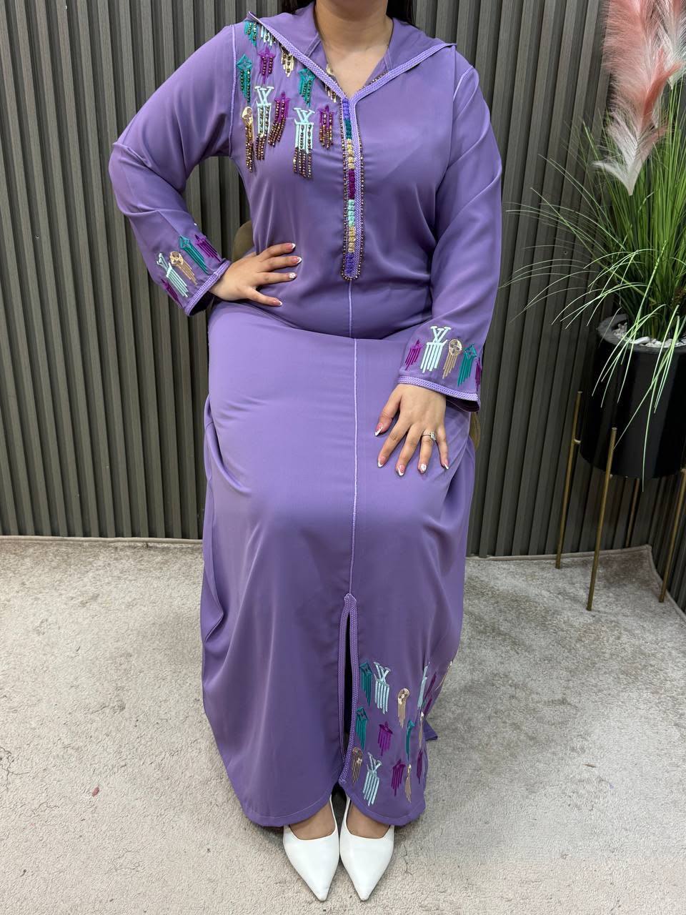 Robe longue brodée — photo 9