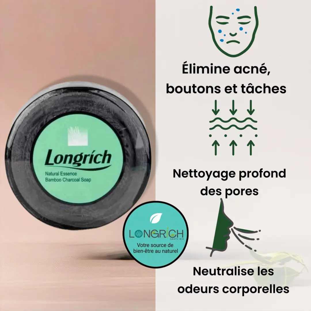 Savon au Charbon de Bambou Longrich — photo 2