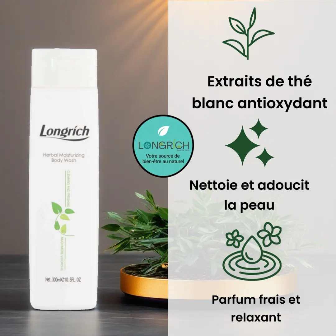 Gel Douche au Thé Blanc Longrich — photo 2